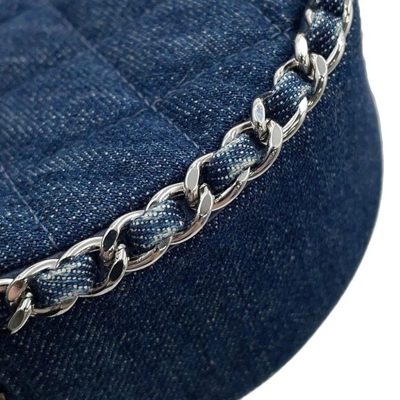 CHANEL Matelasse ChainShoulder Bag Denim Navy - Picture 5 of 11